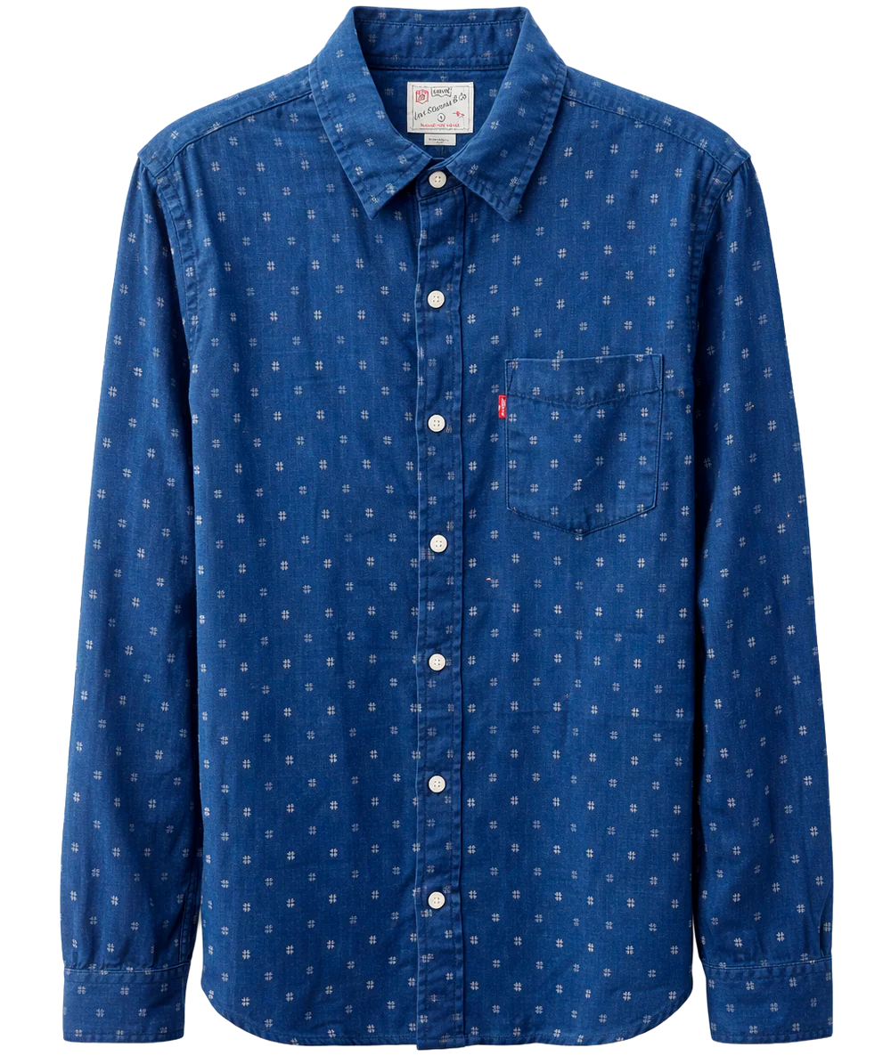 LEVI ASSORTED L/S B/D SHIRTS ASSORTED- 6PC PACK
