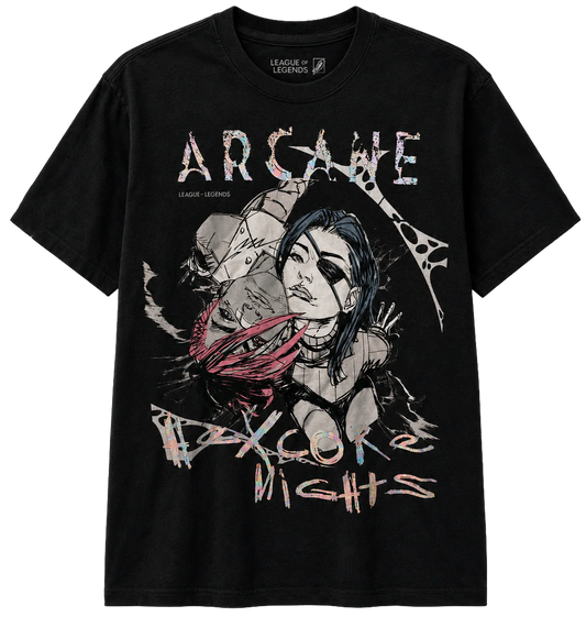 LICENSED MUSIC ARCANE T-SHIRT CARBON - 327800