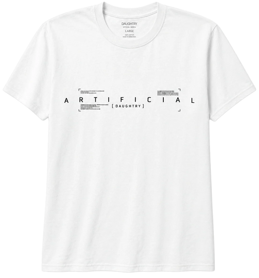 LICENSED MUSIC DAUGHTRY T-SHIRT WHITE - ARTIFICIAL