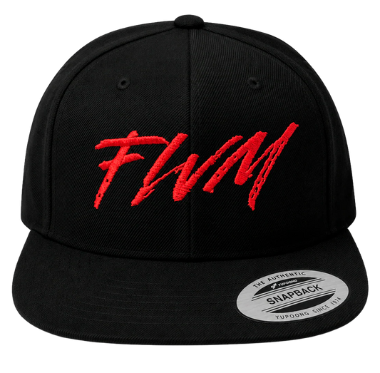 LICENSED MUSIC SNAPBACK HAT BLACK - FWM