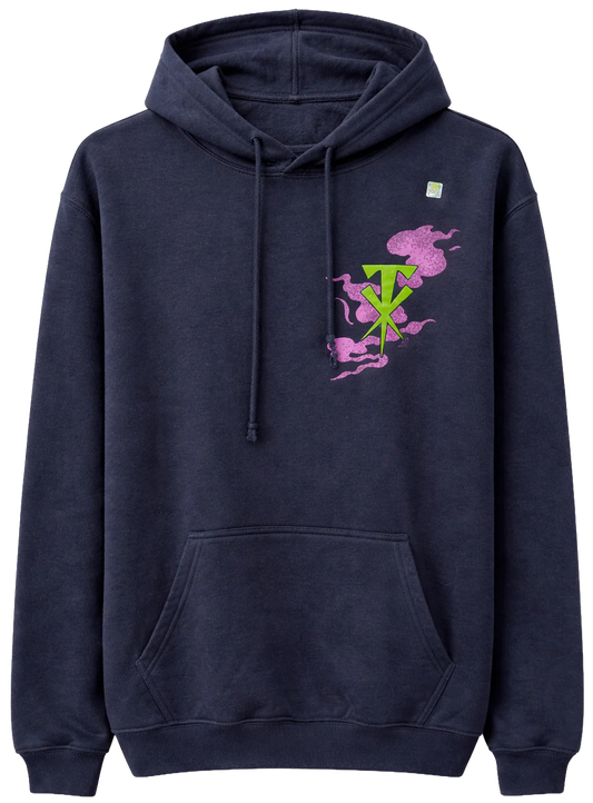 LICENSED WWE UNDERTAKER (REST IN PEACE) HOODIE NAVY - WXAH4719RC- 6PC PACK