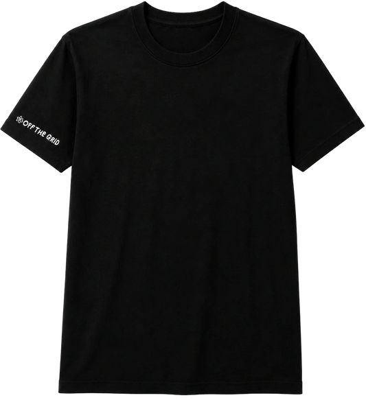 OFF THE GRID GRAPHIC T-SHIRT BLACK - DRUNK & HIGH