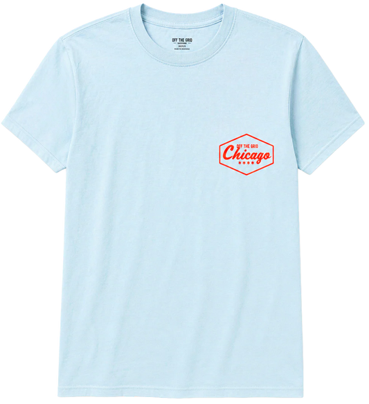 OFF THE GRID GRAPHIC T-SHIRT LIGHT BLUE - 575643