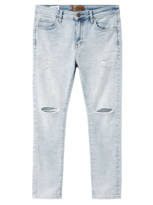 PLATFORM SLIM STRETCH JEANS BLEACH - PD1901- 12PC PACK