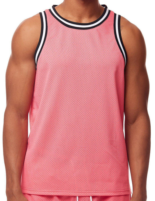 REBEL MINDS BASKETBALL JERSEY HOT PINK - 100-120- 6PC PACK