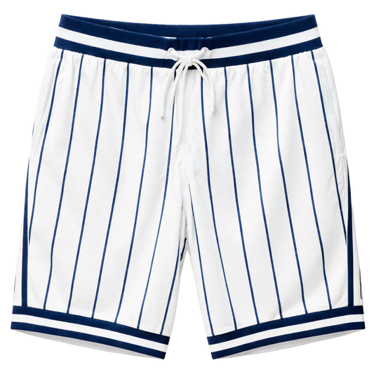 REBEL MINDS BASKETBALL SHORTS WHITE - 100-932- 6PC PACK