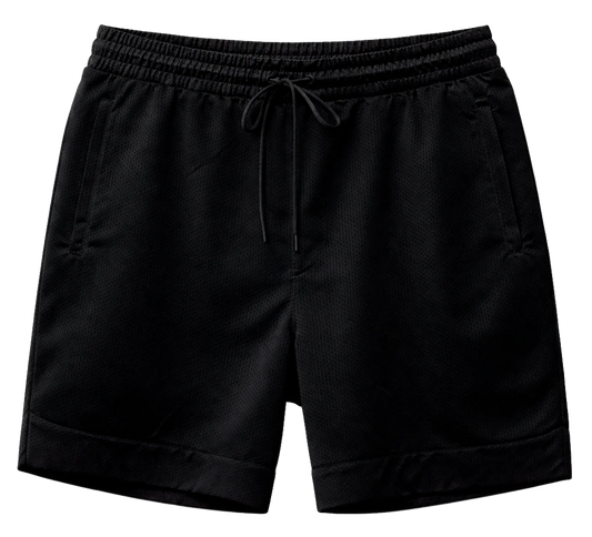 REBEL MINDS PLUS SIZE BASKETBALL SHORTS BLACK - 100-931T- 6PC PACK