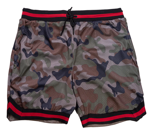 REBEL MINDS BASKETBALL SHORTS WOODLAND - 100-921T- 6PC PACK