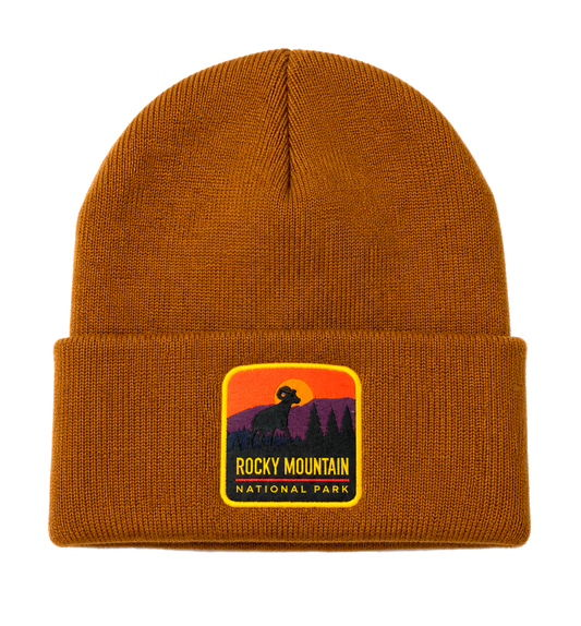 ROCKY MOUNTAIN NATIONAL PARK BEANIE BROWN - KC24560NPFU5 6PC PACK