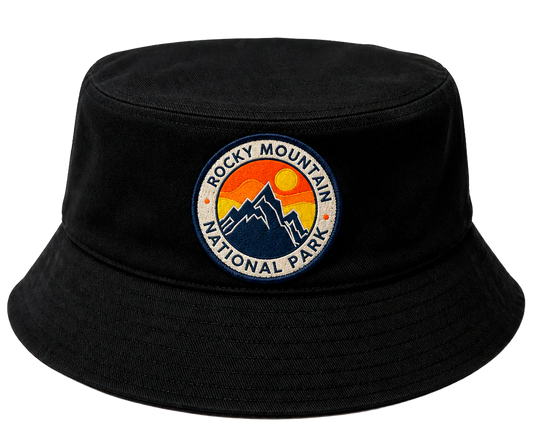 ROCKY MOUNTAIN NATIONAL PARK BUCKET HAT BLACK - FC26752NPFU1- 6PC PACK