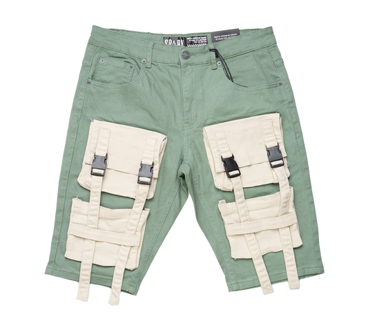 SPARK CARGO SHORTS SAGE/ BONE - S3001- 12PC PACK