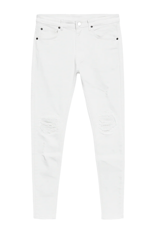 STONERS VINTAGE JEANS SKINNY DENIM PANTS WHITE - SVJ0694- 6PC PACK