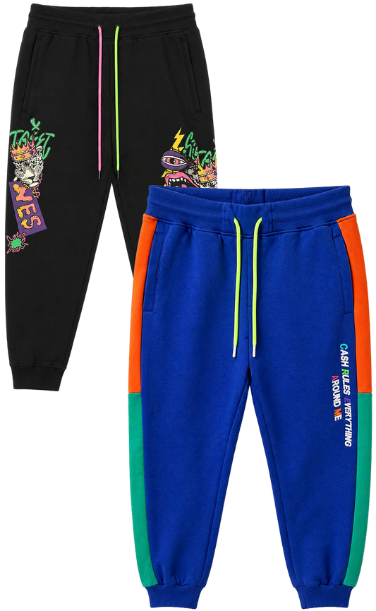 SWITCH ASSORTED GRAPHIC JOGGER PANTS ASST - SWJGR- 6PC PACK