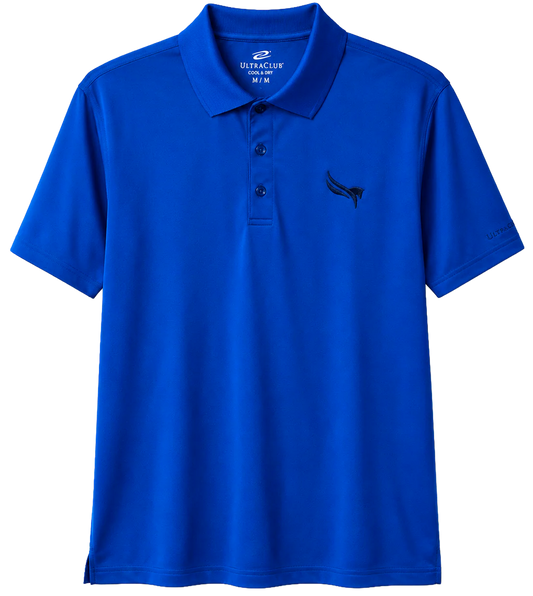 ULTRA CLUB SS POLO SHIRT BLUE - PEGASUS GULFSTREAM