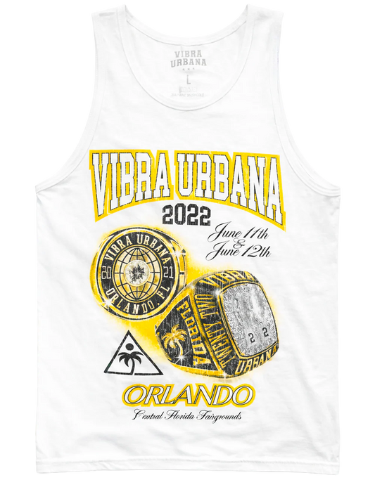 VIBRA URBANA ORLANDO TANK TOP WHITE - TTVUO- 6PC PACK