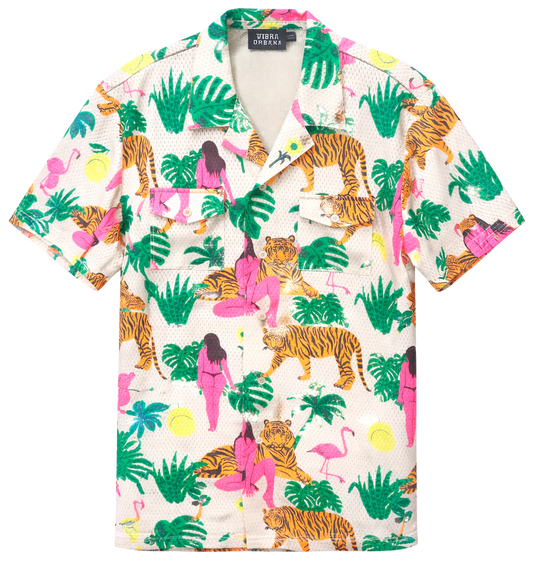 VIBRA URBANA S/S BUTTON DOWN JERSEY SHIRT MULTI - BUUVKIT - 6PC PACK
