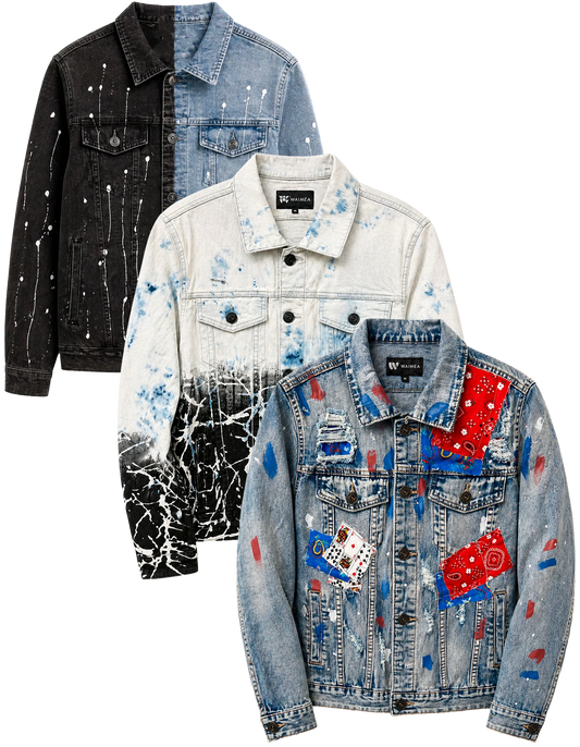 WAIMEA ASSORTED DENIM JACKETS ASST - WMADJKT- 6 PC PACK