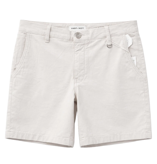 WARP + WEFT CHINO SHORT WHITE CAP - 441007- 6PC PACK