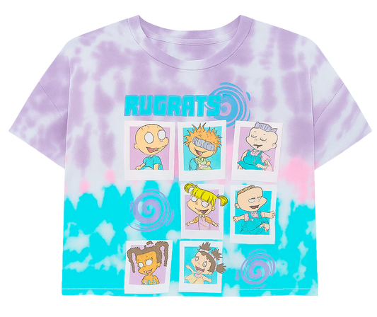 WOMENS LICENSED RUGRATS S/S CROP T-SHIRT MULTI COLOR - RCTSST25- 6PC PACK