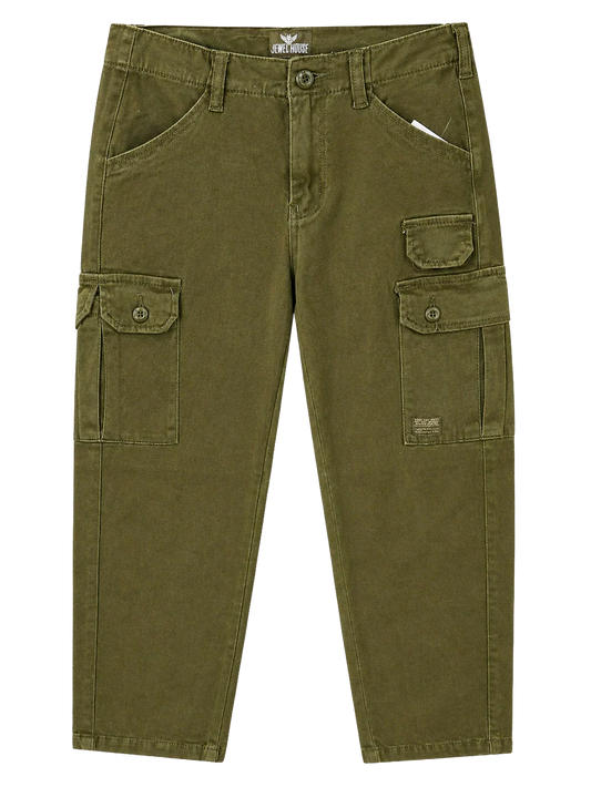 YOUTH BOYS JEWEL HOUSE CARGO PANTS OLIVE - JH4B1279