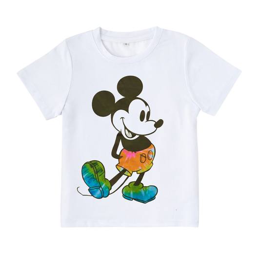 YOUTH BOYS LICENSED DISNEY T-SHIRT WHITE - MICKEY MOUSE- 6PC PACK