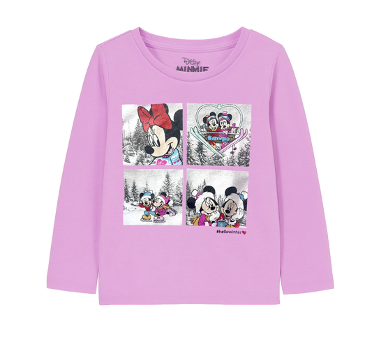 YOUTH GIRLS LICENSED DISNEY L/S SHIRT PINK - DNYLSGRL- 6PC PACK