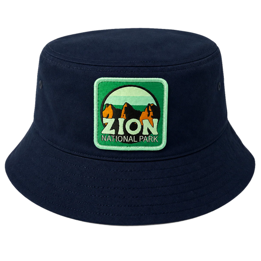 ZION NATIONAL PARK BUCKET HAT NAVY - FC26754NPFU1- 6PC PACK