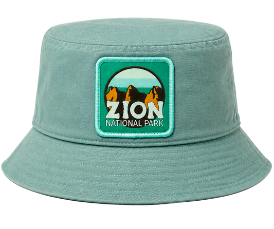 ZION NATIONAL PARK BUCKET HAT TURQUOISE - FC26754NPFU1- 6 PC PACK