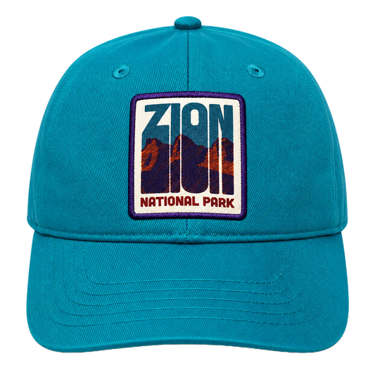 ZION NATIONAL PARK DAD HAT TURQUOISE - BA24548NPFU- 6 PC PACK